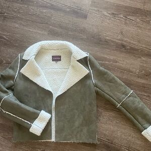 Vigoss Faux Suede Green Jacket